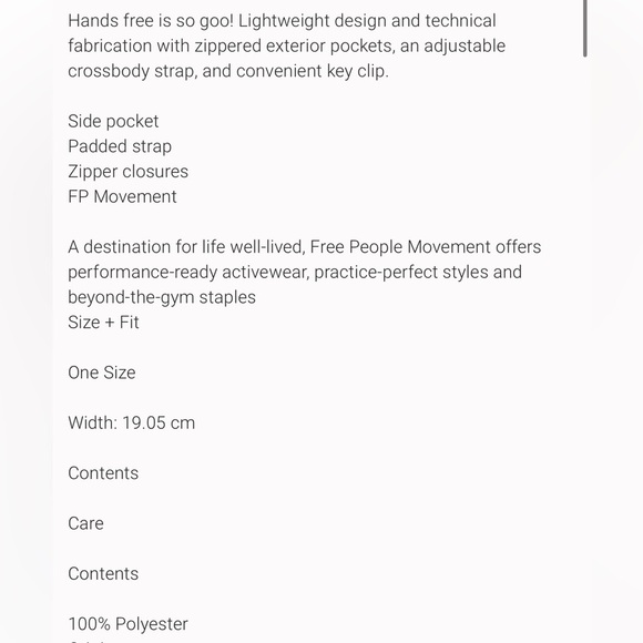 FREE PROPLE MOVEMENT RENEGADE SLING BAG RED NEW WITH TAGS - Picture 14 of 14